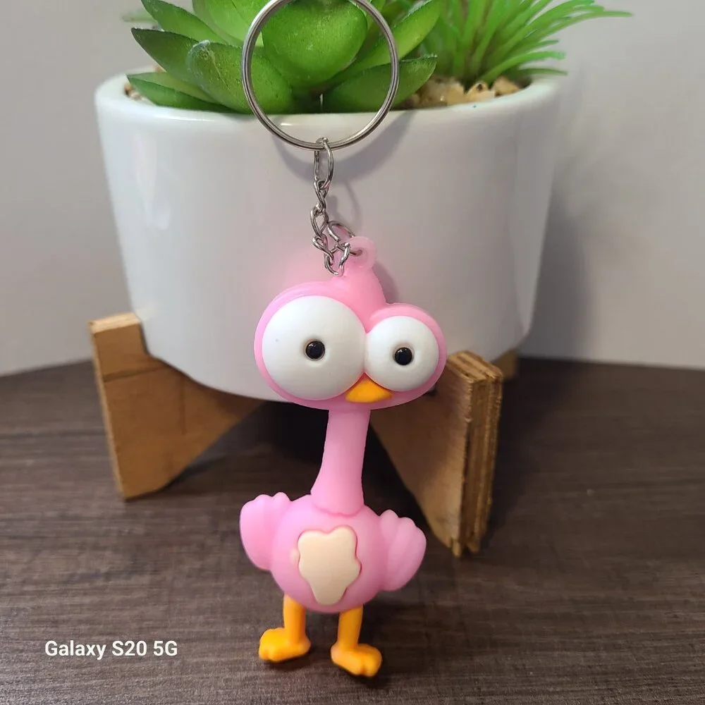 Unbranded Bug-Eyed‎ Bird Keychain NEW Unisex Collectible Home Office School Auto